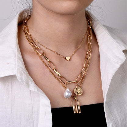 Collana perle barocche Retro personalizzabile