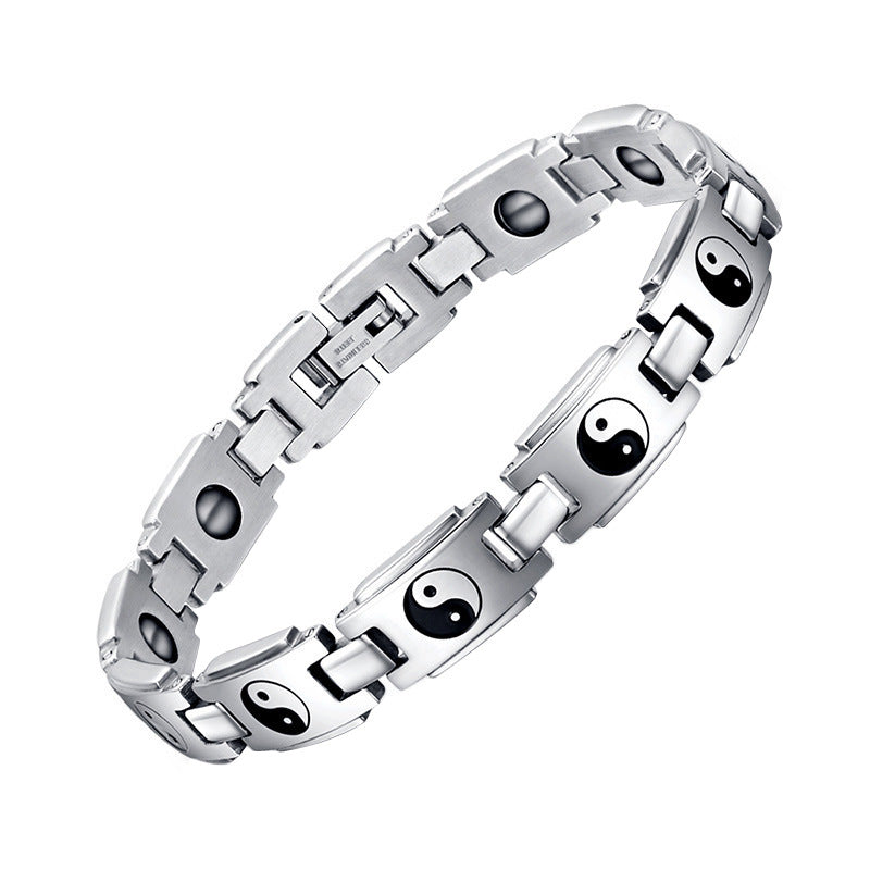 Bracciale acciaio e titanio
