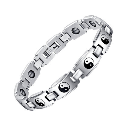 Bracciale acciaio e titanio