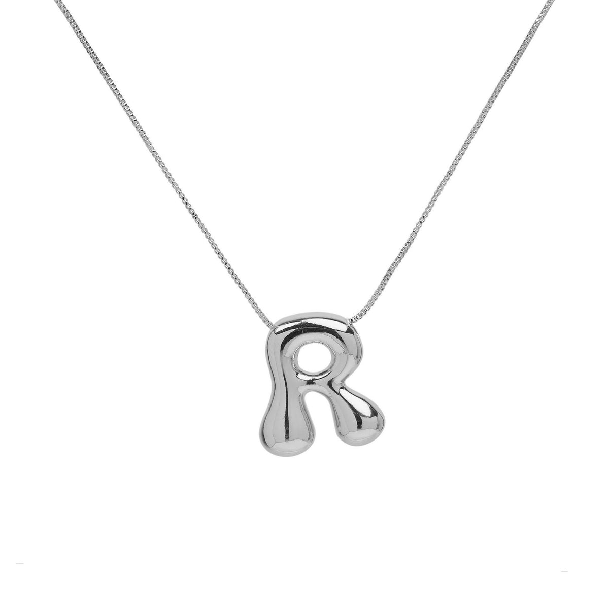 Collana lettera in ottone