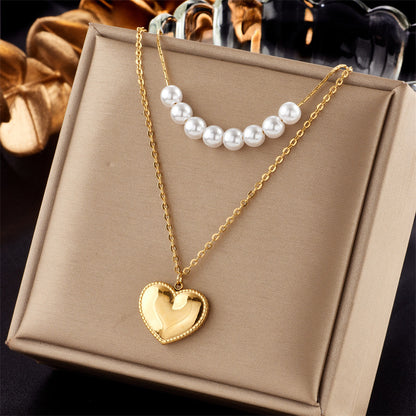 Collana doppio pendente quadrato