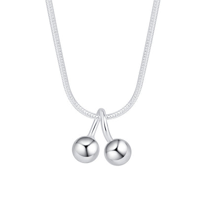 Collana ciliegia in argento