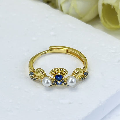 Anello conchiglia madreperla