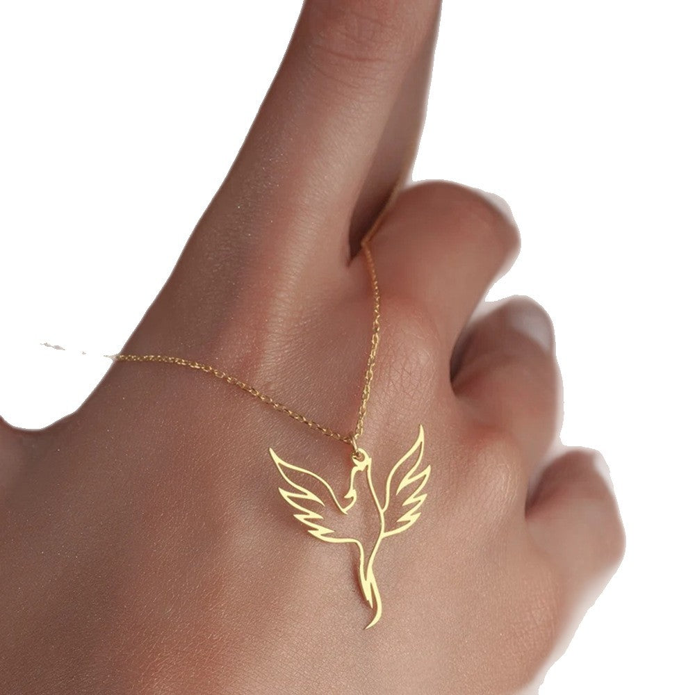Collana minimalista acciaio inox