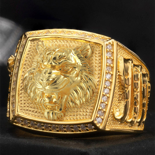 Anello tigre zodiaco etnico