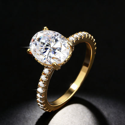Anello moissanite da donna