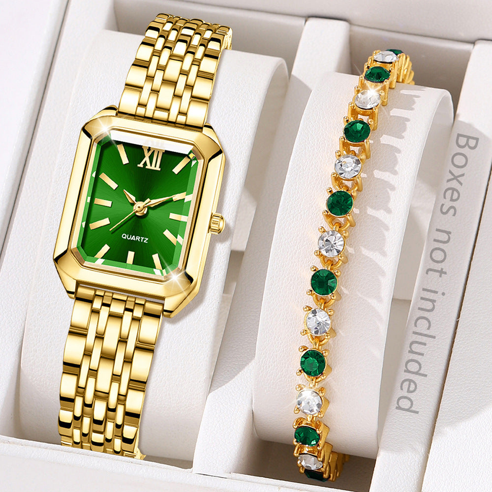 Orologio quadrato al quarzo da donna