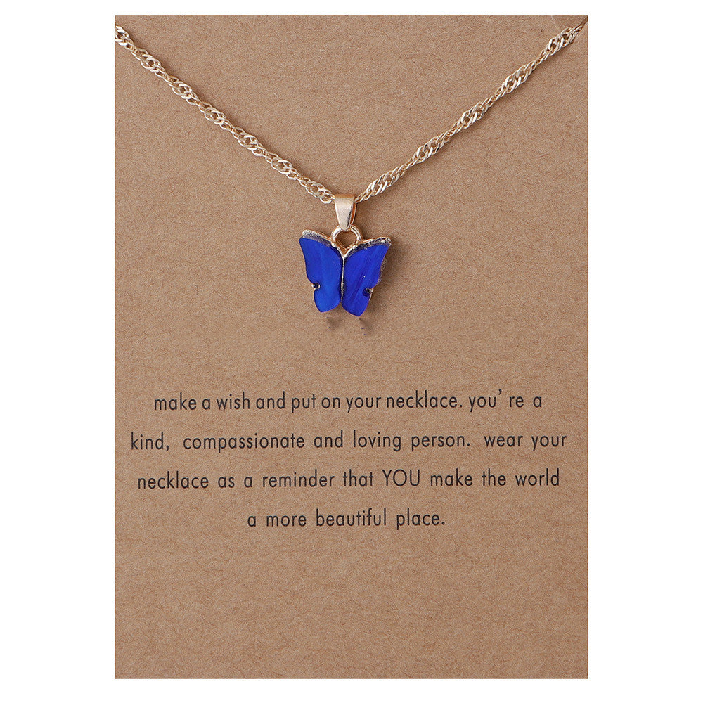 Collana farfalla acrilica