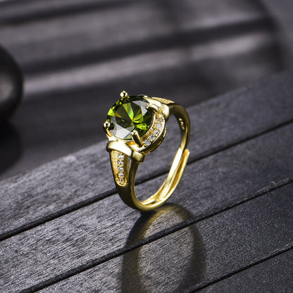 Anello Verde Oliva