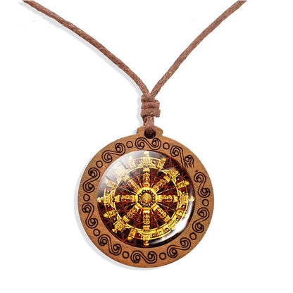 Collana Mandala Legno