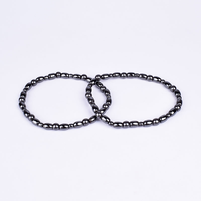 Cavigliera magnetica perle ovali