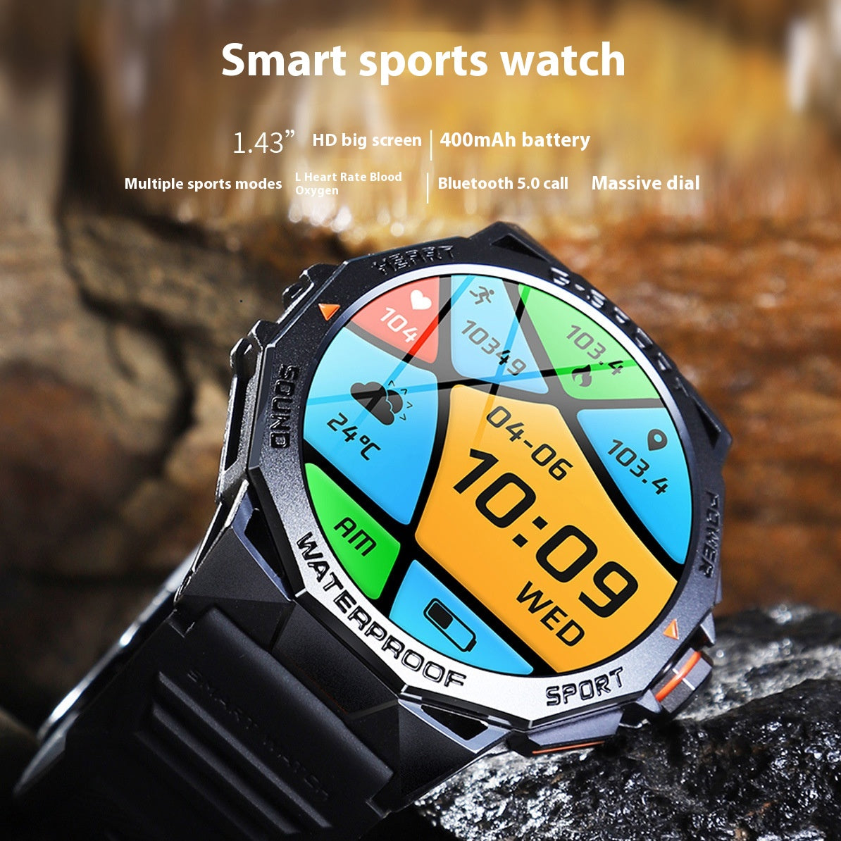 Smartwatch Bluetooth monitoraggio salute