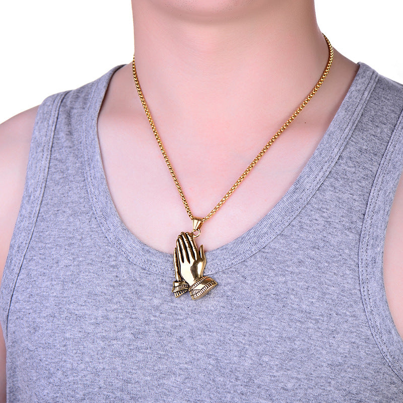 Collana acciaio titanio doppia da uomo