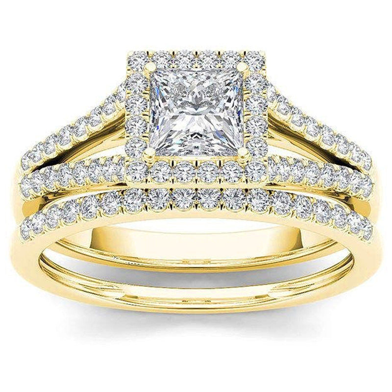 Anello quadrato rame