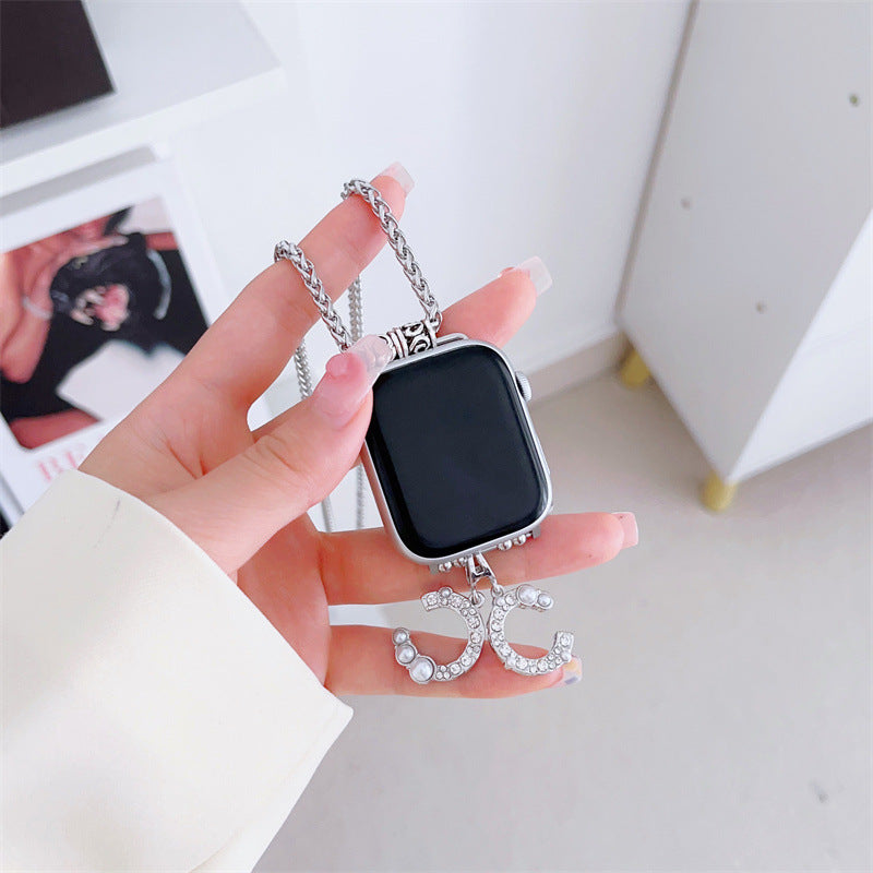 Orologio pendente con collana