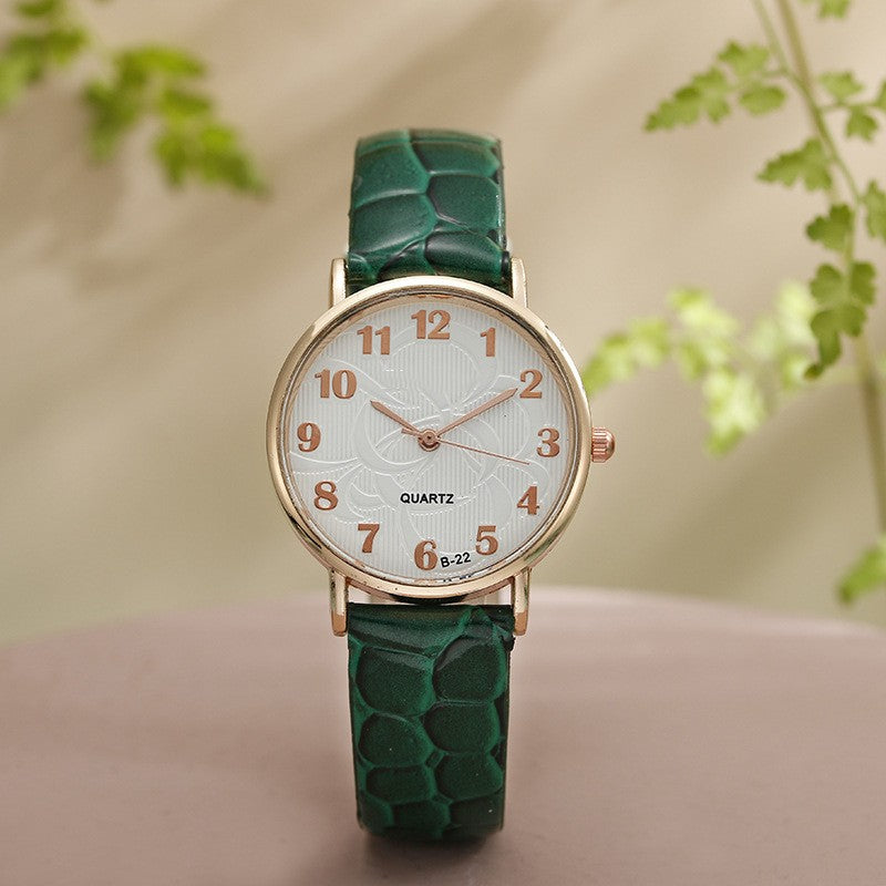Orologio da donna impermeabile semplice al quarzo
