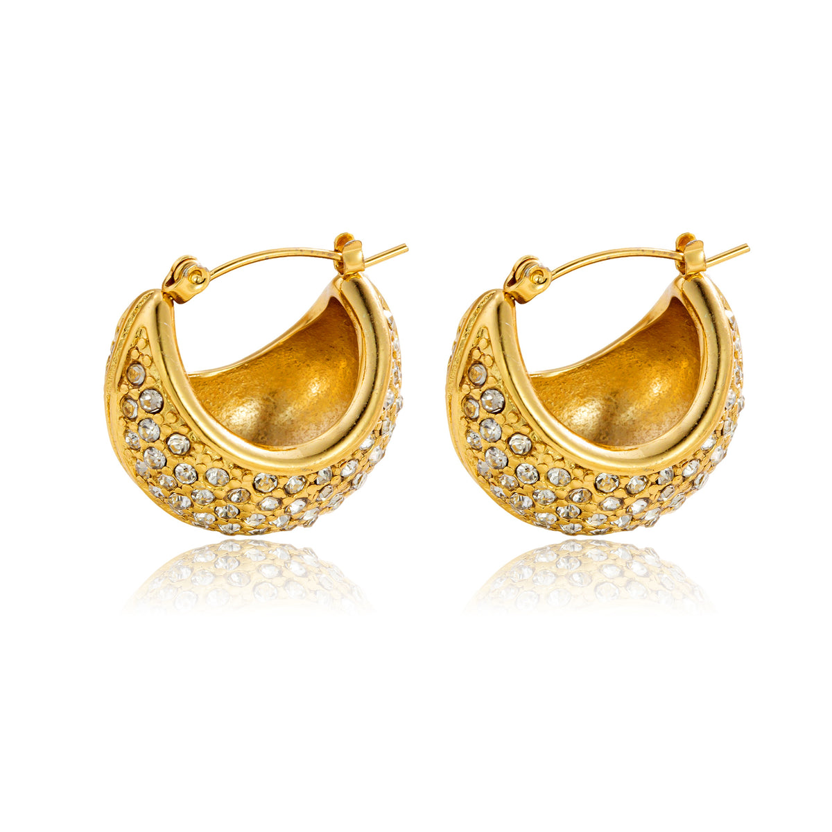 Orecchini diamante ovale oro