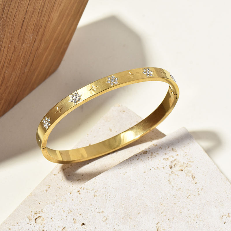 Bracciale girasole dorato