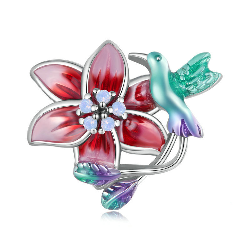 Charm farfalla crisantemo