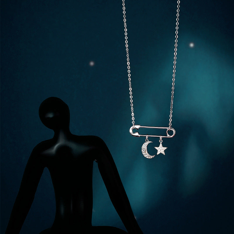 Collana luna d'argento