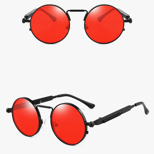 Occhiali steampunk con lenti specchiate