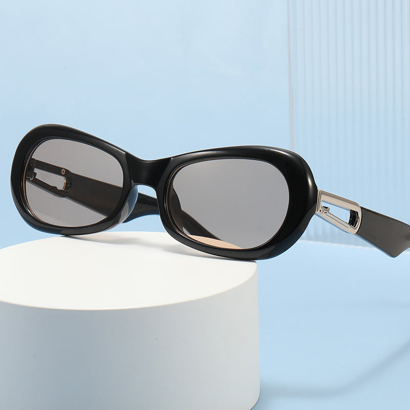 Occhiali da sole ovali retro unisex