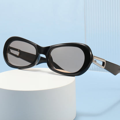 Occhiali da sole ovali retro unisex