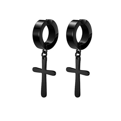 Orecchini clip croce magnetici