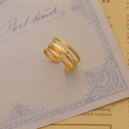 Anello tre righe regolabile