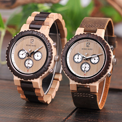 Orologio legno analogico classico
