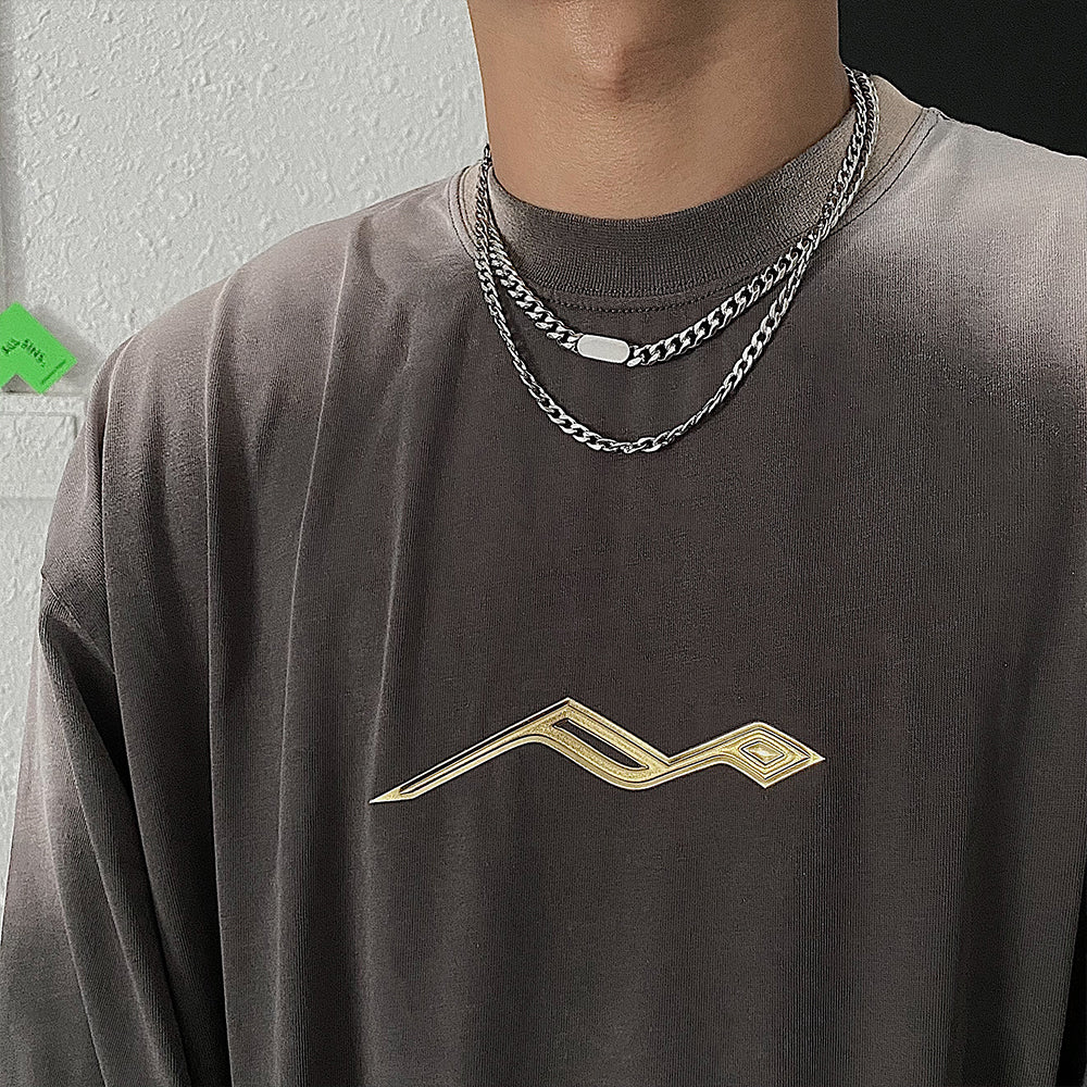 Collana hip hop titanio da uomo