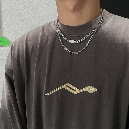 Collana hip hop titanio da uomo