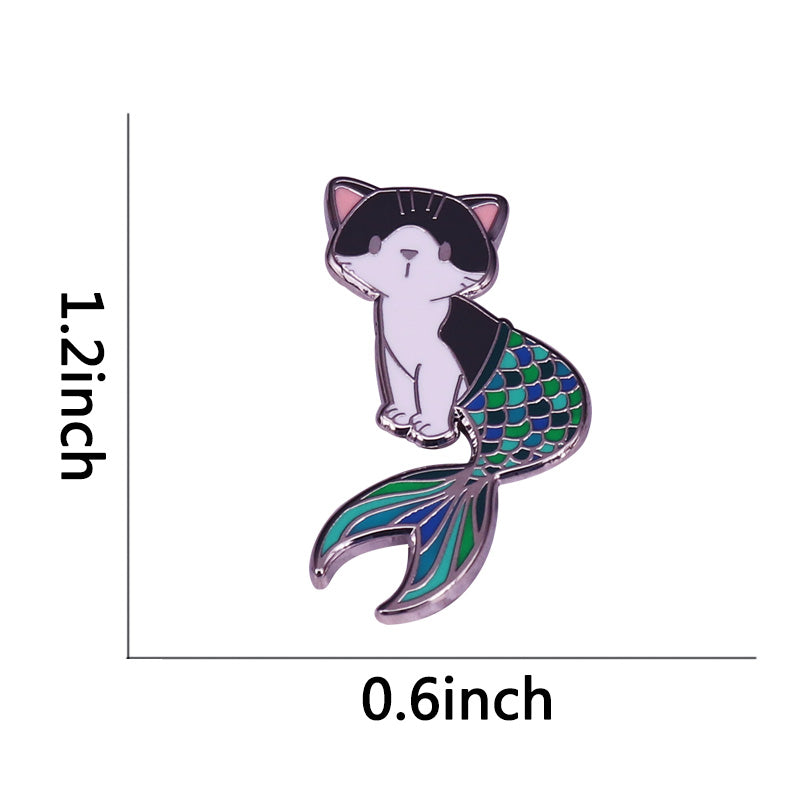 Spilla gatta sirena
