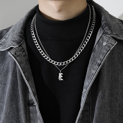 Collana Lettera Titanio