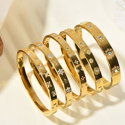 Bracciale girasole dorato