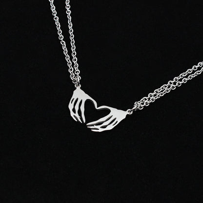 Collana teschio di coppia