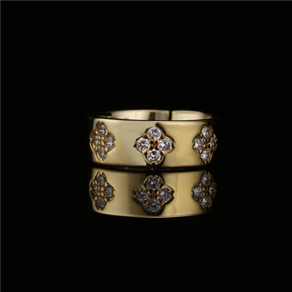Anello Floreale Geometrico