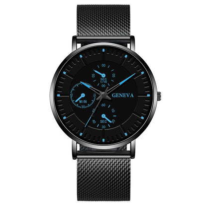 Orologio con cinturino mesh da uomo