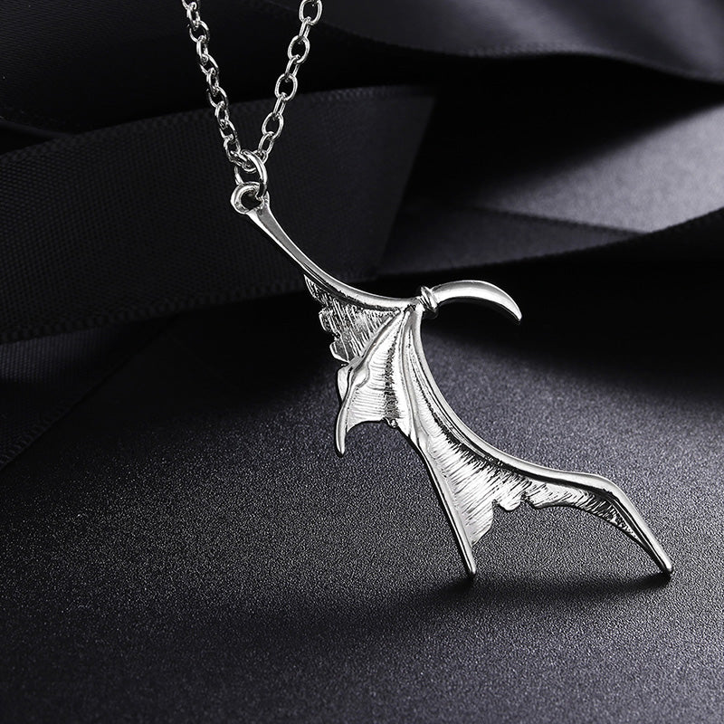 Collana coppia ali pipistrello