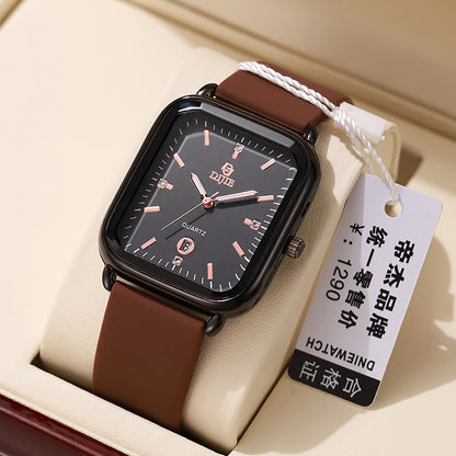 Orologio silicone quadrato coppia