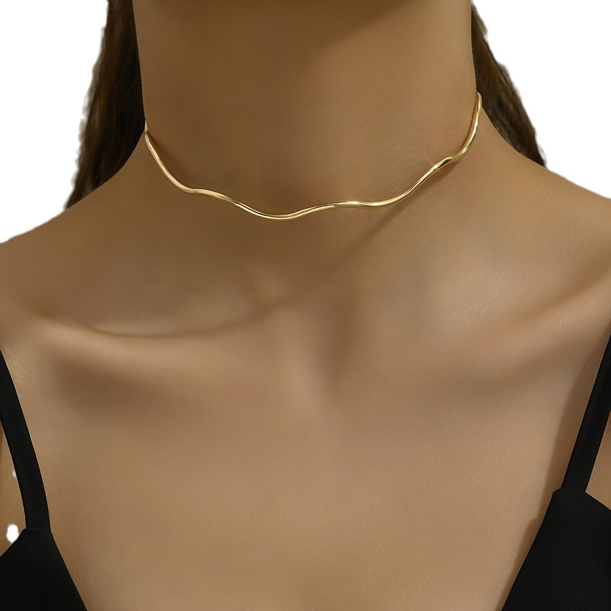 Collana onda minimalista