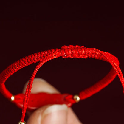 Bracciale cinabro intrecciato