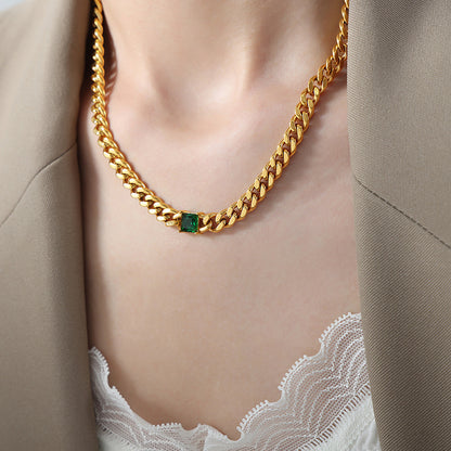 Collana retrò con zirconi