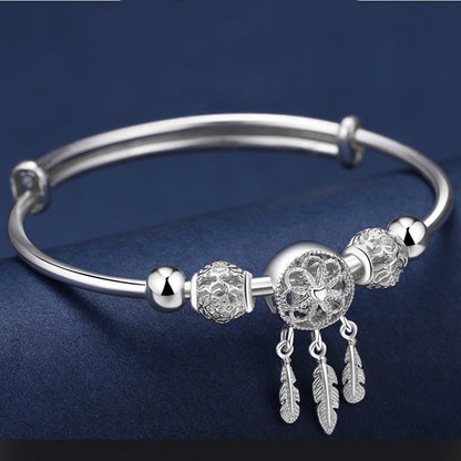 Bracciale perla vintage regolabile