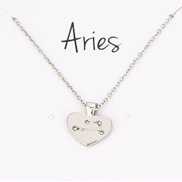 Collana Zodiaco con pendente diamante