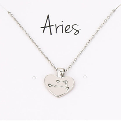 Collana Zodiaco con pendente diamante