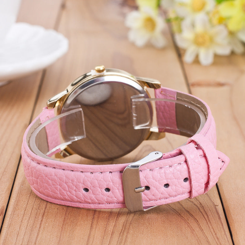 Orologio quarzo con diamanti Geneva