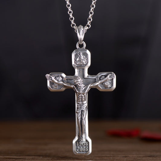 Pendente croce argento