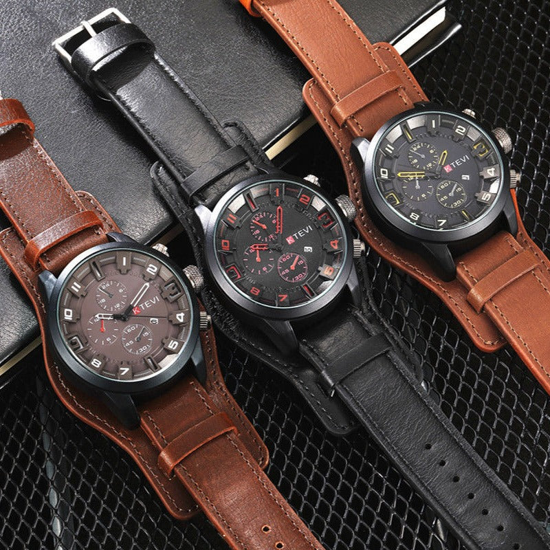 Orologio con calendario da uomo grande