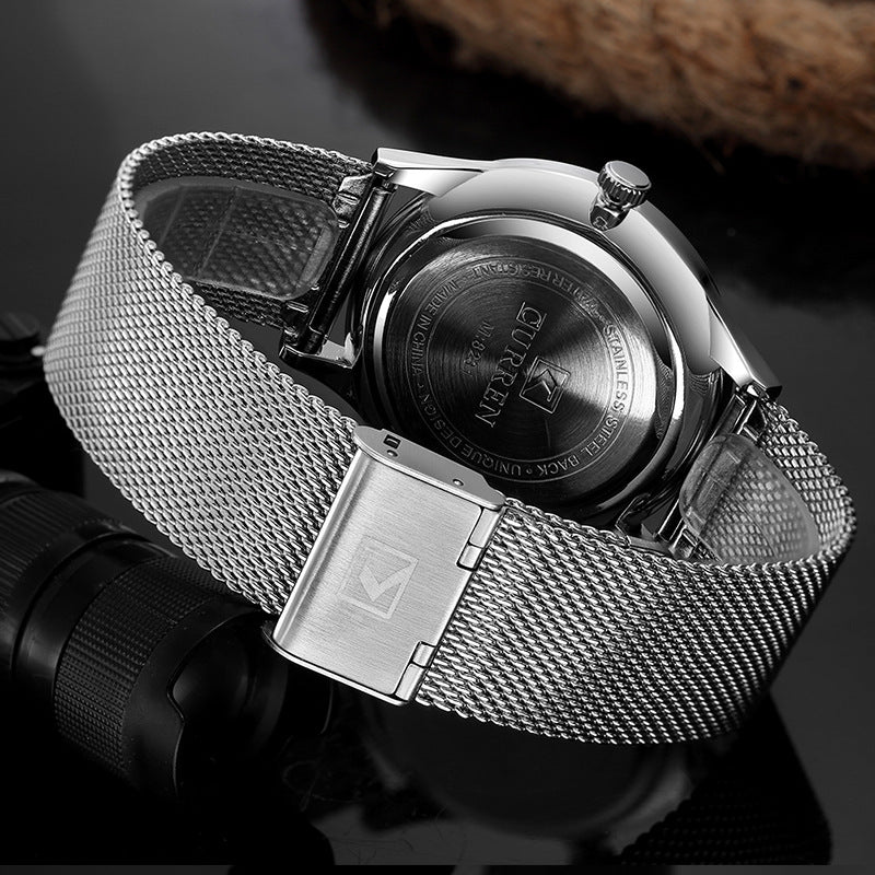 Orologio mesh quadrante grande